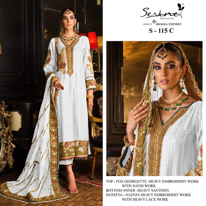 S 115 By Serine B C Designer Pakistani Suit Catalog
